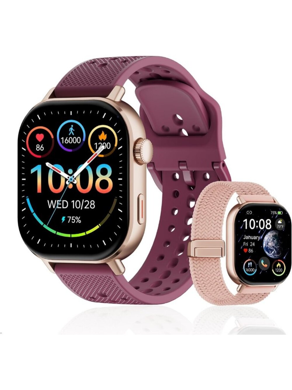 Waterproof GPS Fitness Tracker Watch for Running & Swimming, Long Battery Life